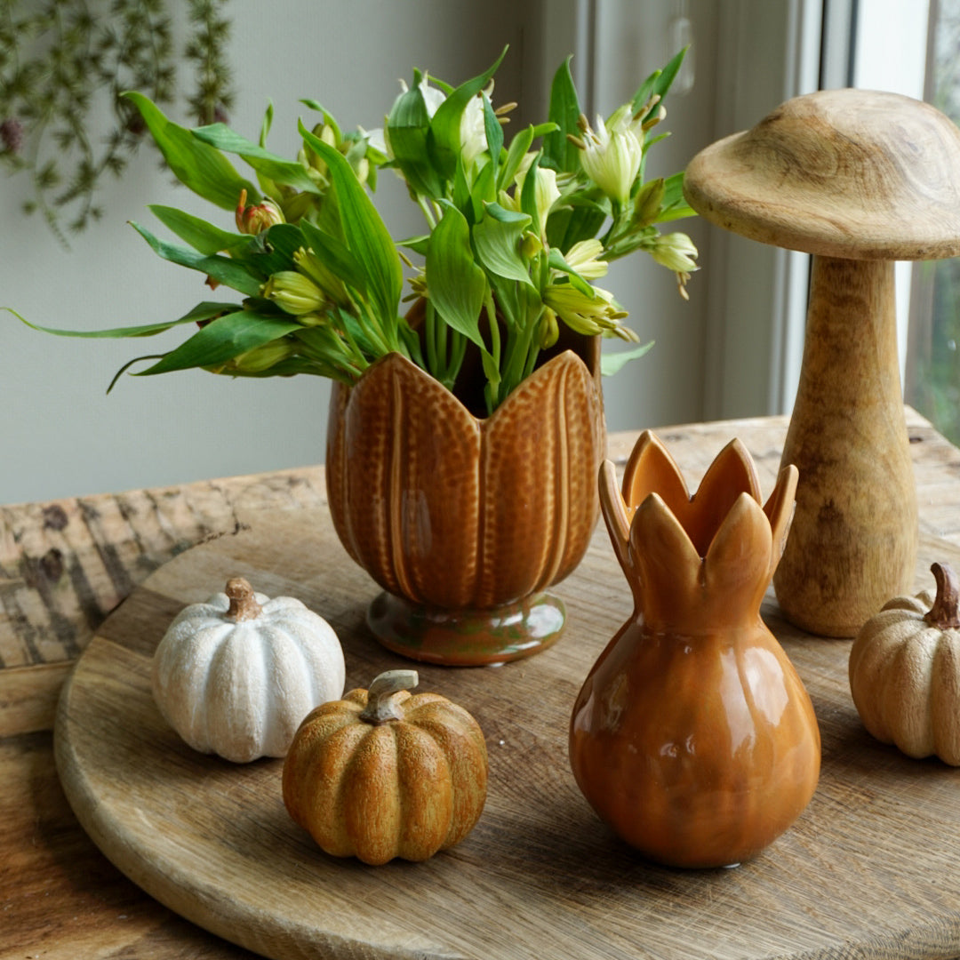 Vase tulipan - oker