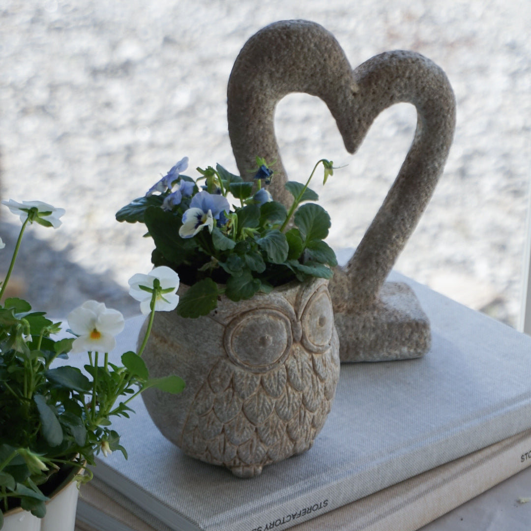 Blomsterpotte - ugle