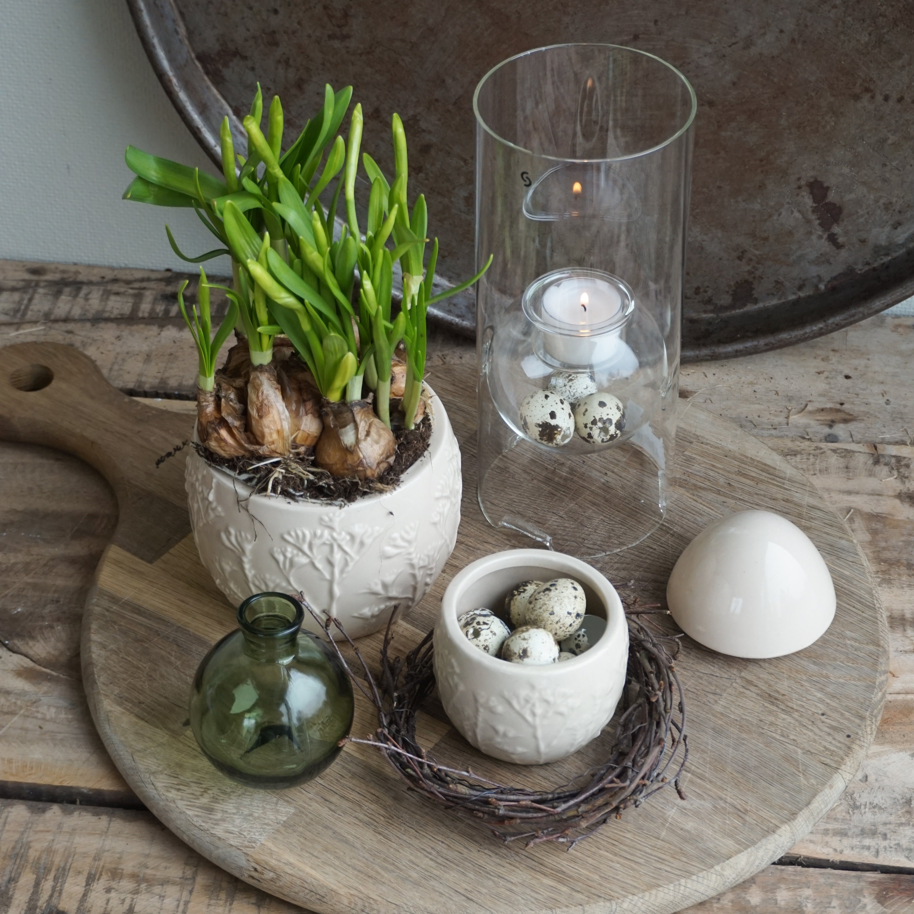 Krukke med lokk - liten