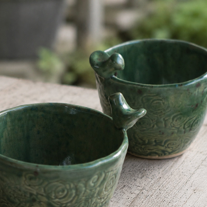 Krus grønn - Lenas Keramikk