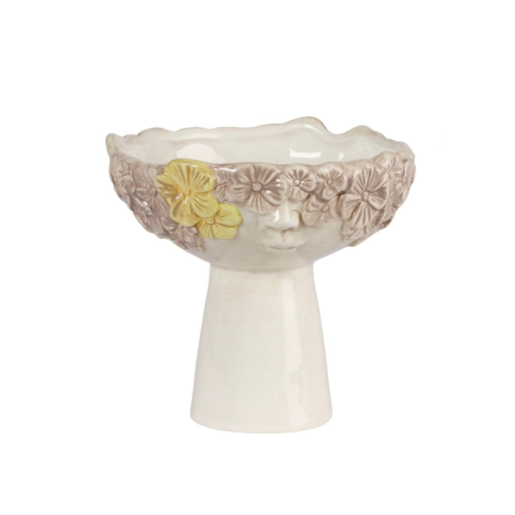 Vase på stett - gul blomst