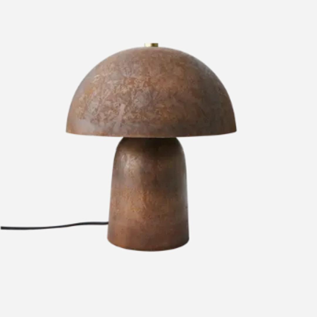 Fungi bordlampe - rustbrun
