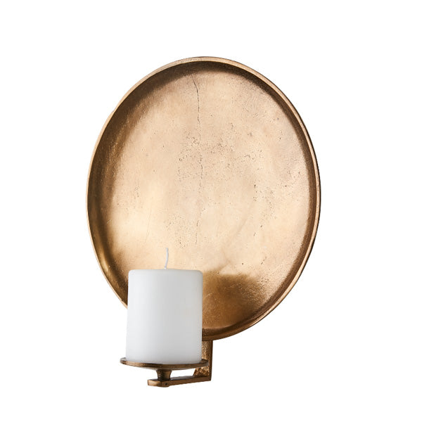 Vegglysestake antikk messing 30 cm