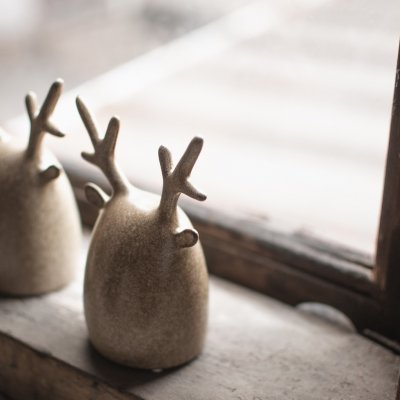 Deer Twins (2 pk) - beige
