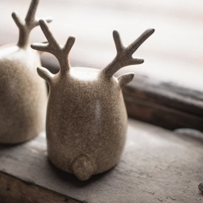 Deer Twins (2 pk) - beige
